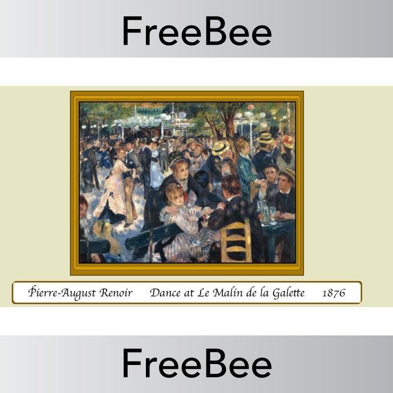PlanBee Free Artwork of the Day Discussion Slides by PlanBee