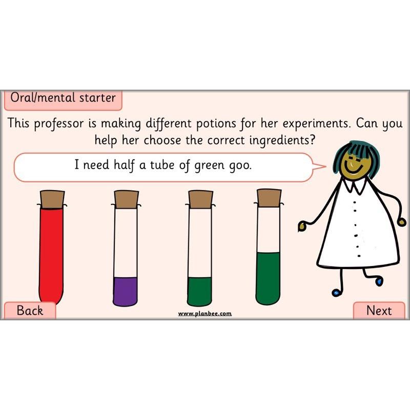 PlanBee Let's Find Fractions - Year 2 Maths - Measurement Planning