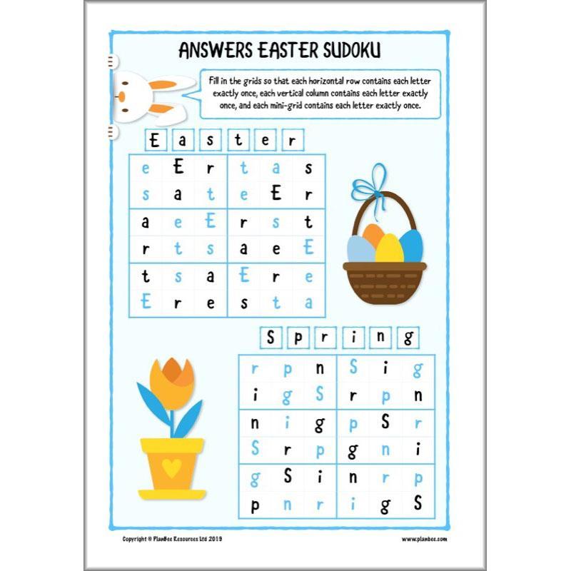 PlanBee Easter Activities FreeBee Pack