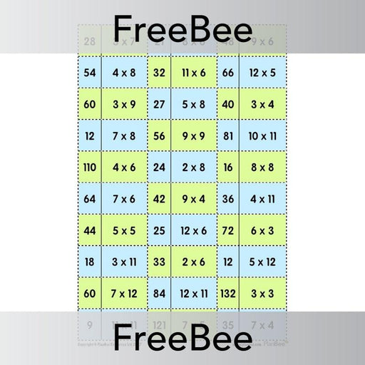PlanBee Multiplication Loop Game | Free Maths Resources | PlanBee