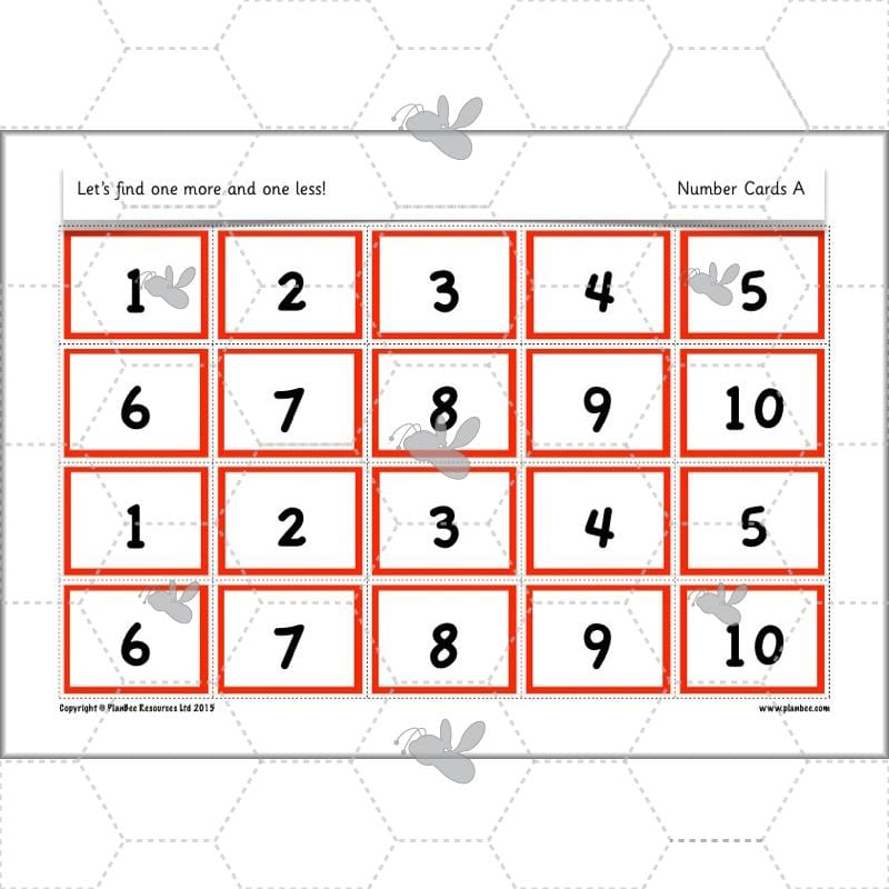PlanBee Let’s find one more and one less - KS1 Maths planning and resources