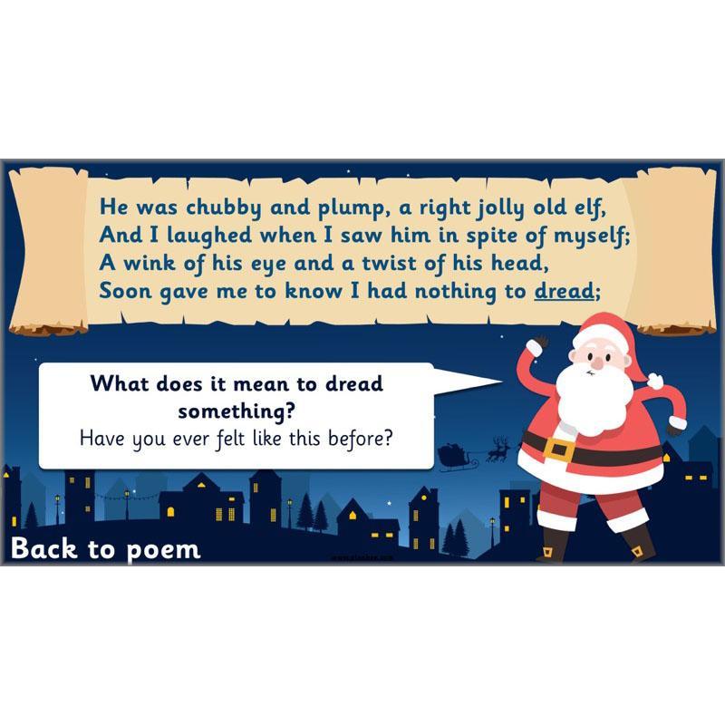 PlanBee Twas the Night Before Christmas Lesson Plans | Year 2 Poetry