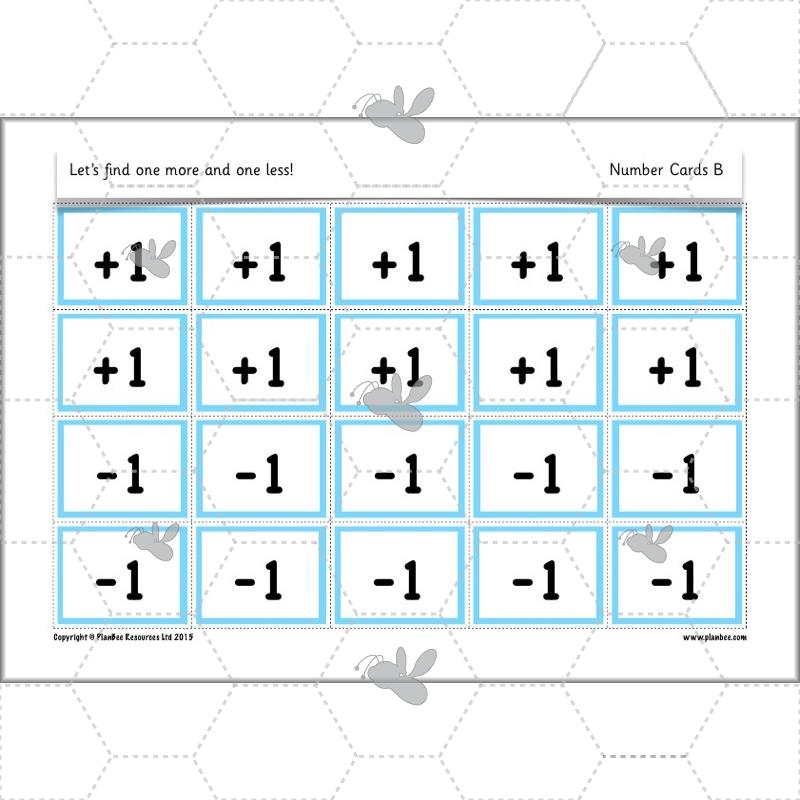 PlanBee Let’s find one more and one less - KS1 Maths planning and resources