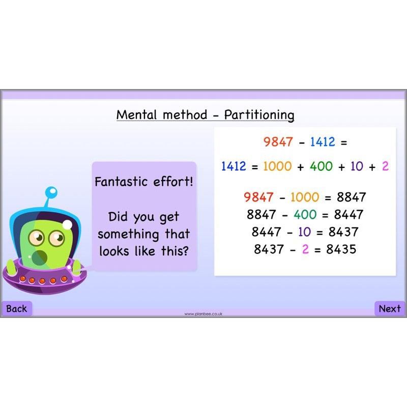 PlanBee Subtraction Methods - KS2 - Year 5 Maths - Addition and Subtraction