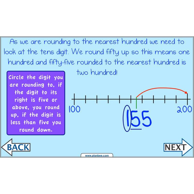 PlanBee Rounding and Ordering Numbers - Place Value: Year 4 Maths Lesson Plans