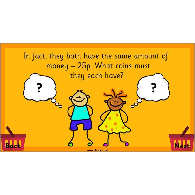 PlanBee Let's Go Shopping: Year 2 Money Maths Activities