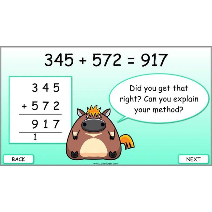 Methods of Addition Maths Lessons for Year 4 by PlanBee