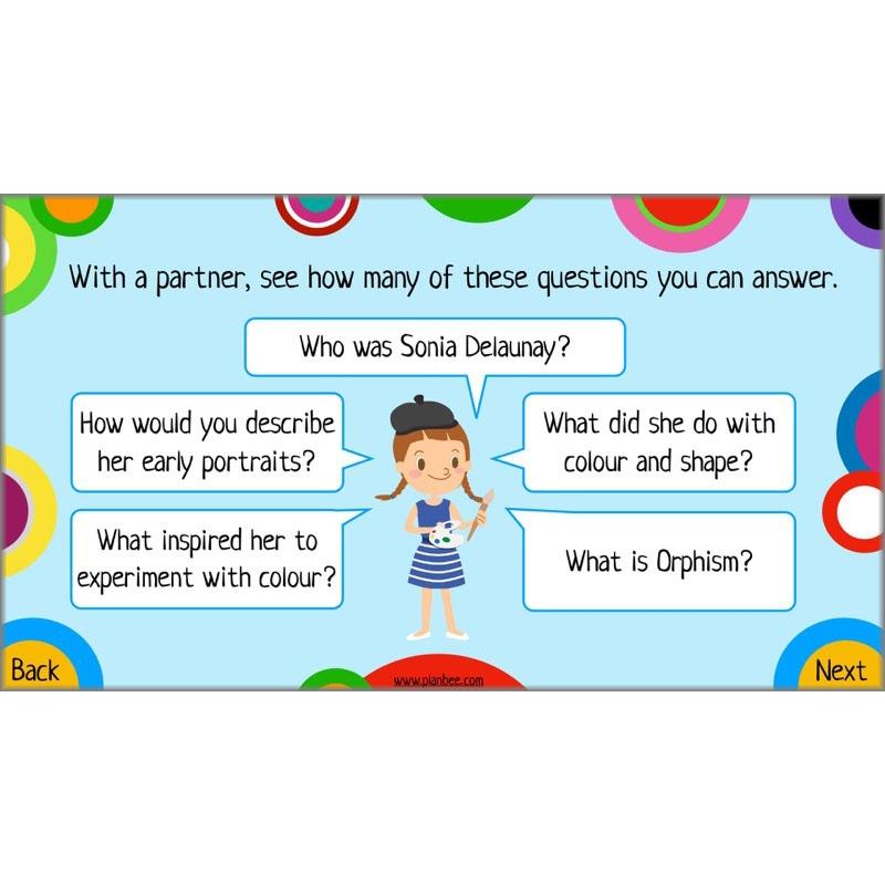 PlanBee Sonia DelaunayKS2 Art scheme of work by PlanBee