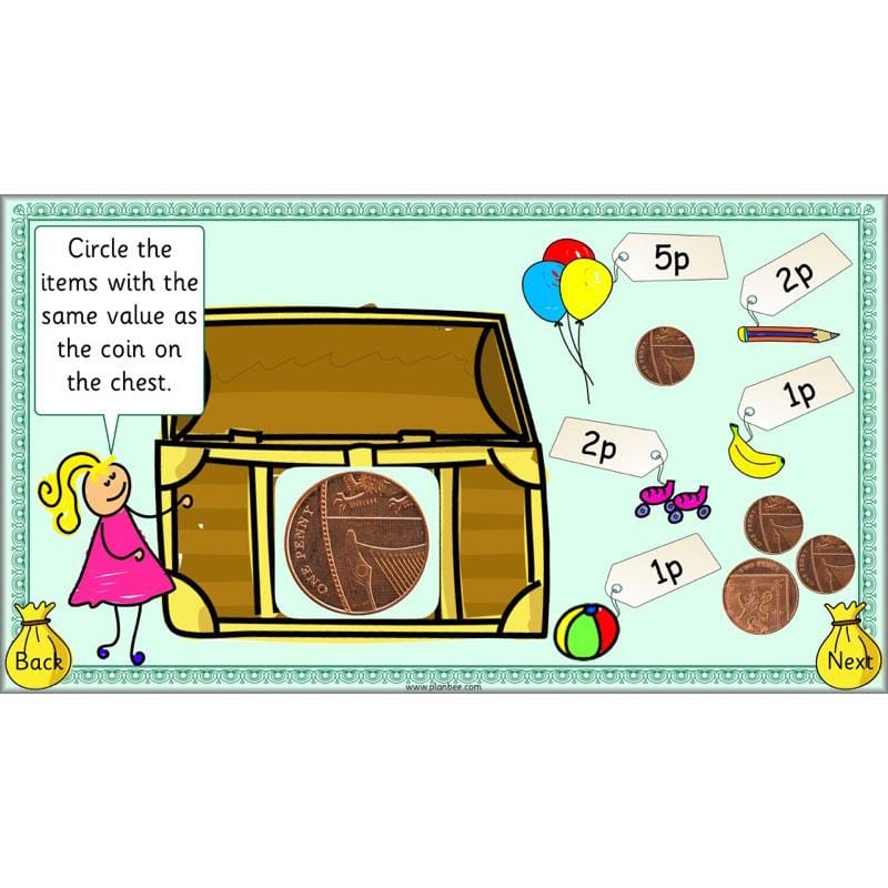 PlanBee Let’s find the value of coins - KS1 fun maths money lesson plans