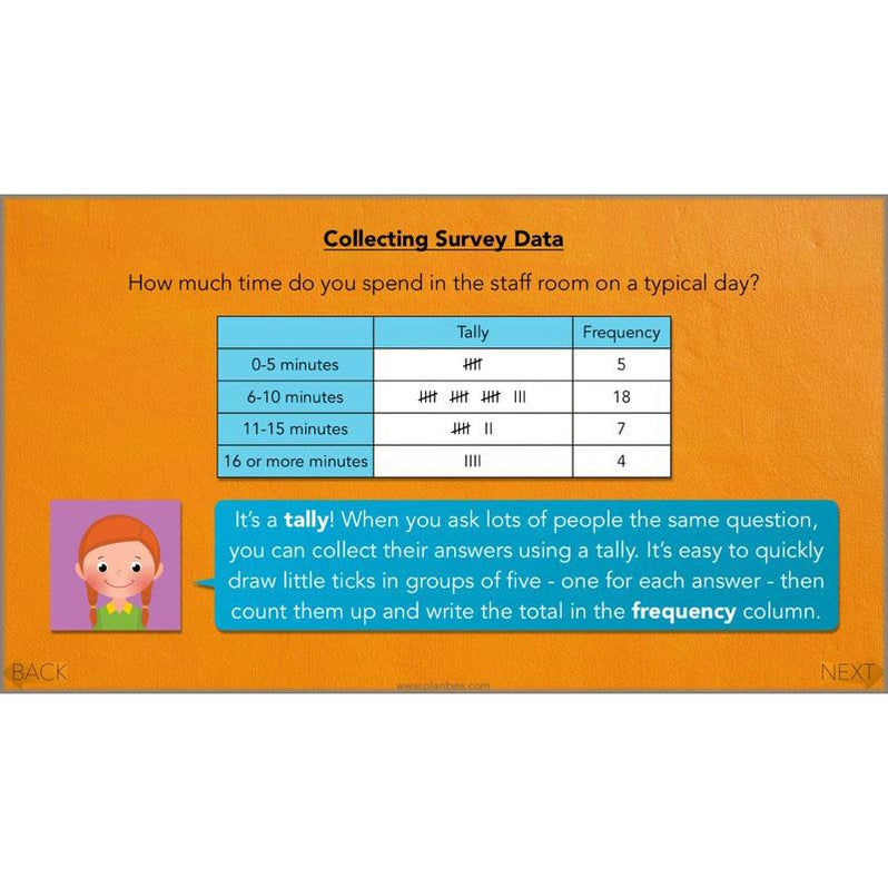 Collecting and Sorting Data Year 3 Statistics by PlanBee