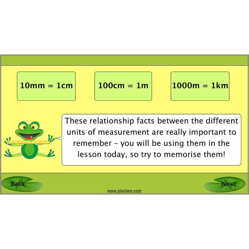 PlanBee Recording Length - Measurement Maths Lessons for Year 4