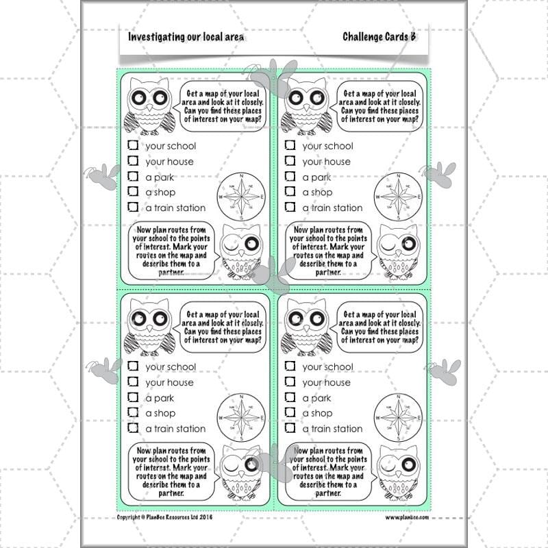 PlanBee Investigating Our Local Area: Year 3 Geography scheme of work