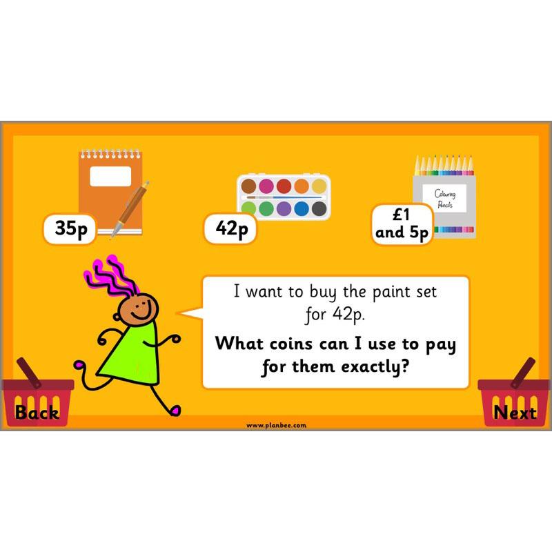 PlanBee Let's Go Shopping: Year 2 Money Maths Activities
