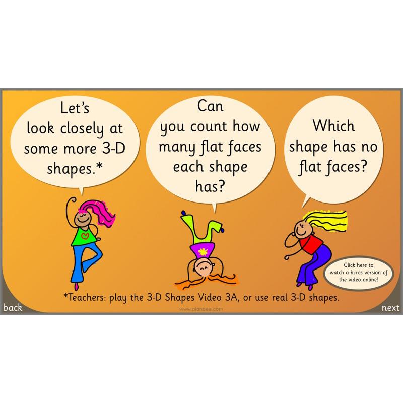 PlanBee Identify Shapes 2D and 3D Shapes Lessons | PlanBee