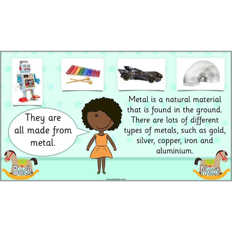 PlanBee Materials and their Properties KS1 Year 1 Science