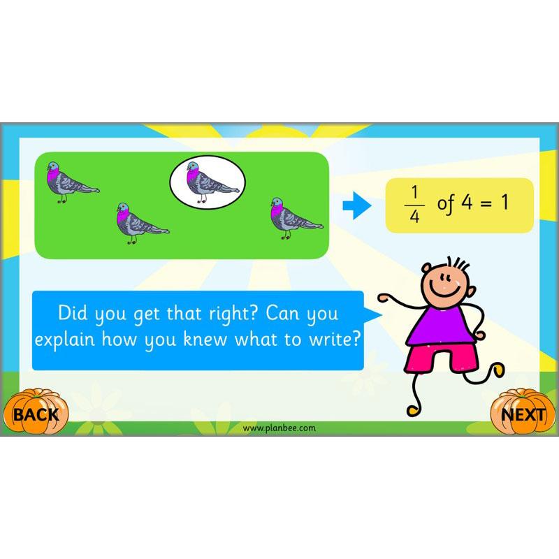 PlanBee Can we find fractions of numbers? Year 2 Fractions Planning