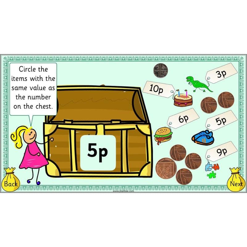PlanBee Let’s find the value of coins - KS1 fun maths money lesson plans