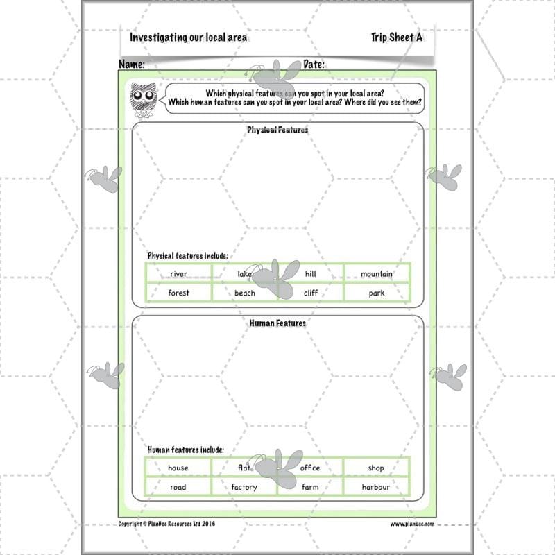 PlanBee Investigating Our Local Area: Year 3 Geography scheme of work