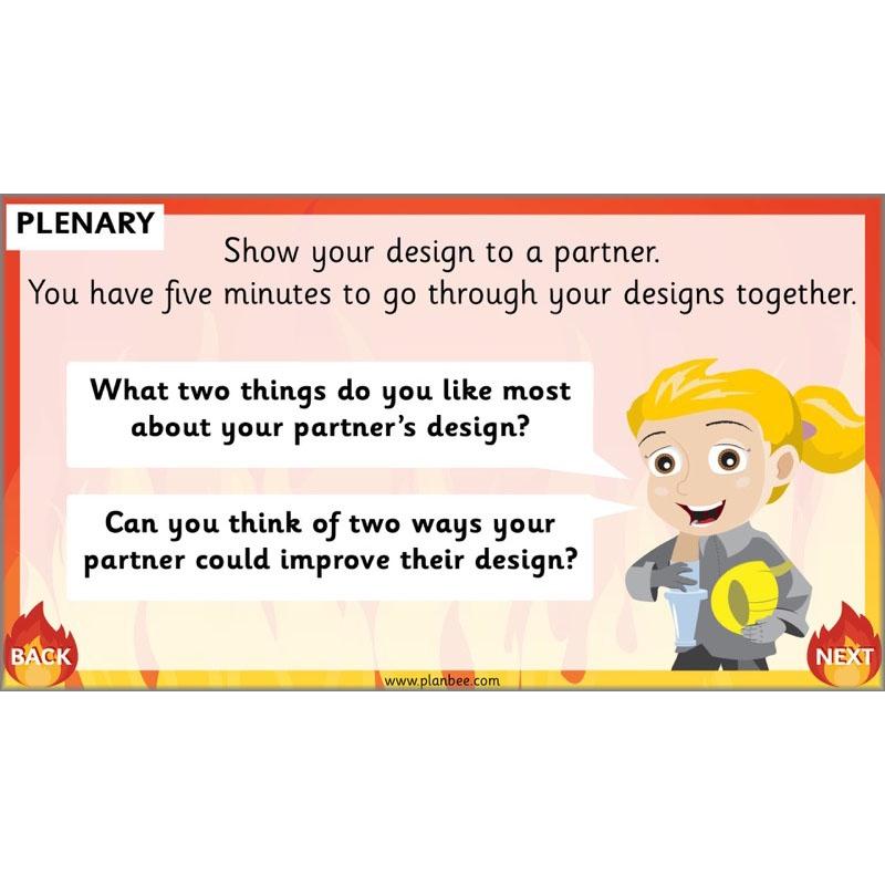 PlanBee How to Make a Fire Engine | KS1 DT lessons by PlanBee