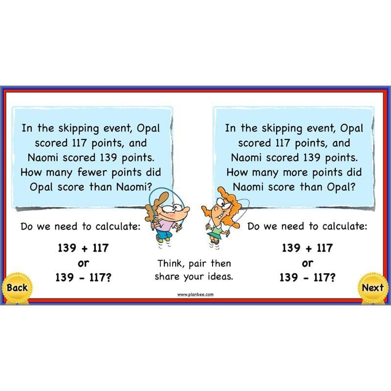 PlanBee Using Addition & Subtraction 2 - Complete Y4 Maths Lessons & Resources