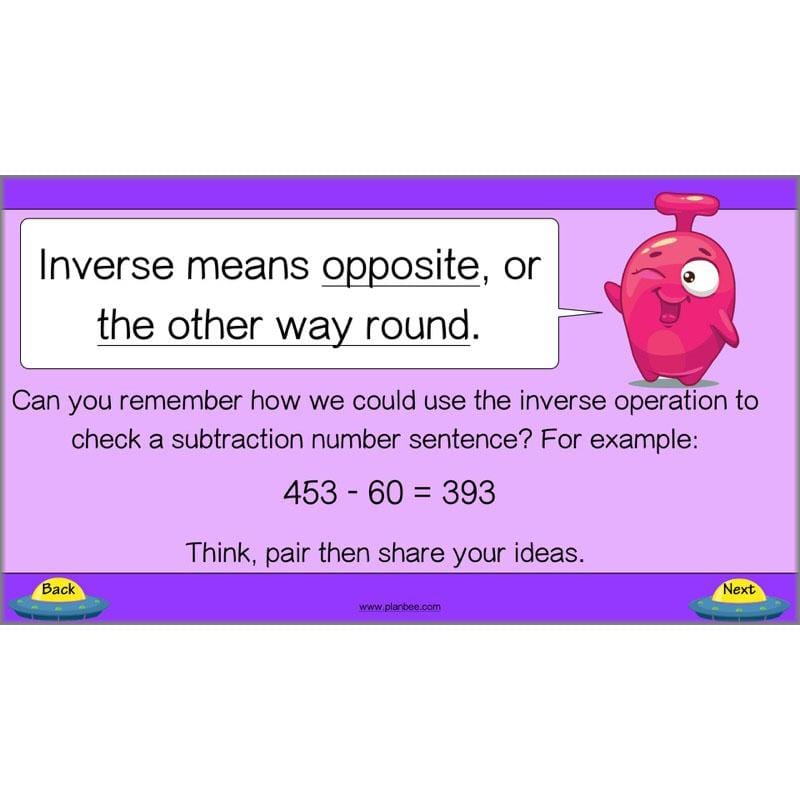 PlanBee Mental Subtraction: Addition and Subtraction Year 3 Maths