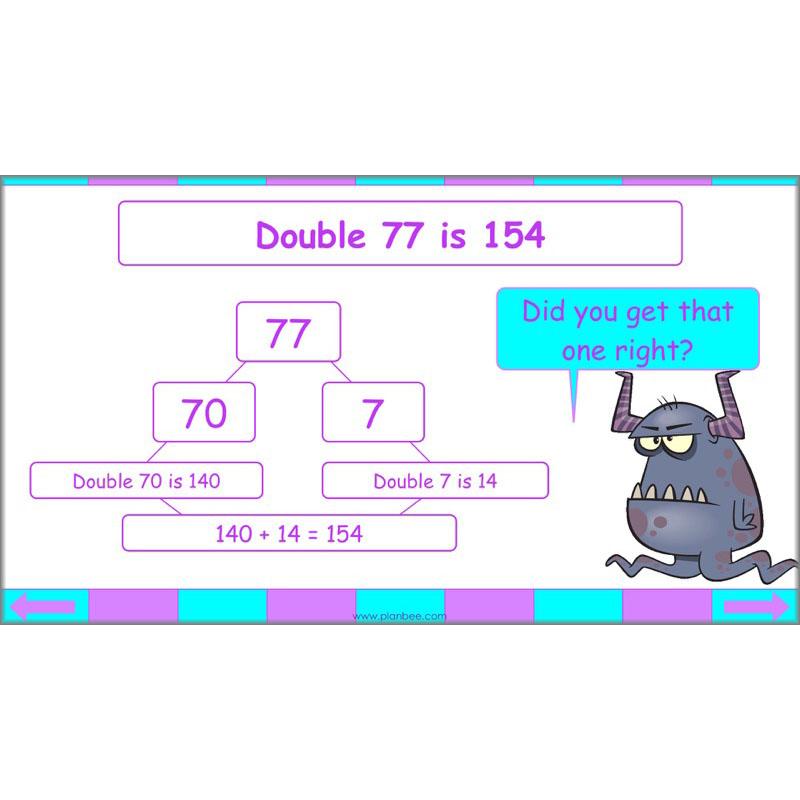 PlanBee Seeing Doubles - Doubling and Halving Year 4 Maths Lesson Planning