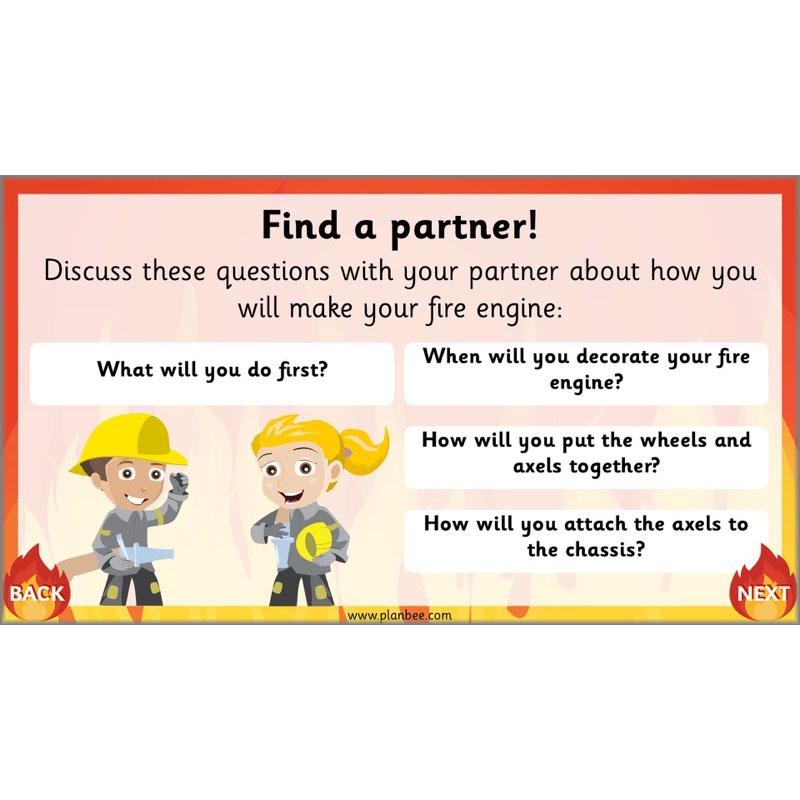 PlanBee How to Make a Fire Engine | KS1 DT lessons by PlanBee