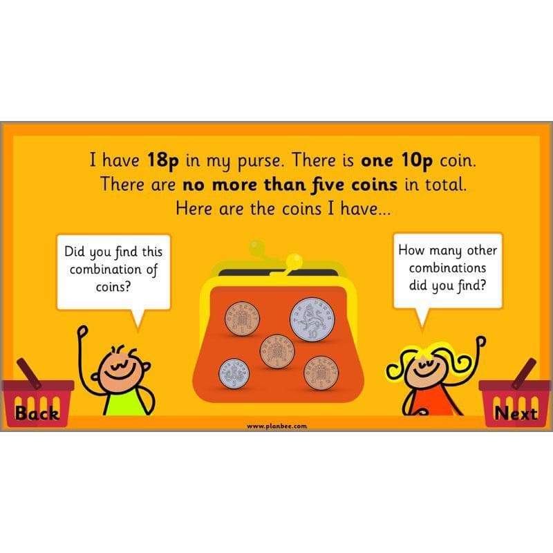 PlanBee Let's Go Shopping: Year 2 Money Maths Activities