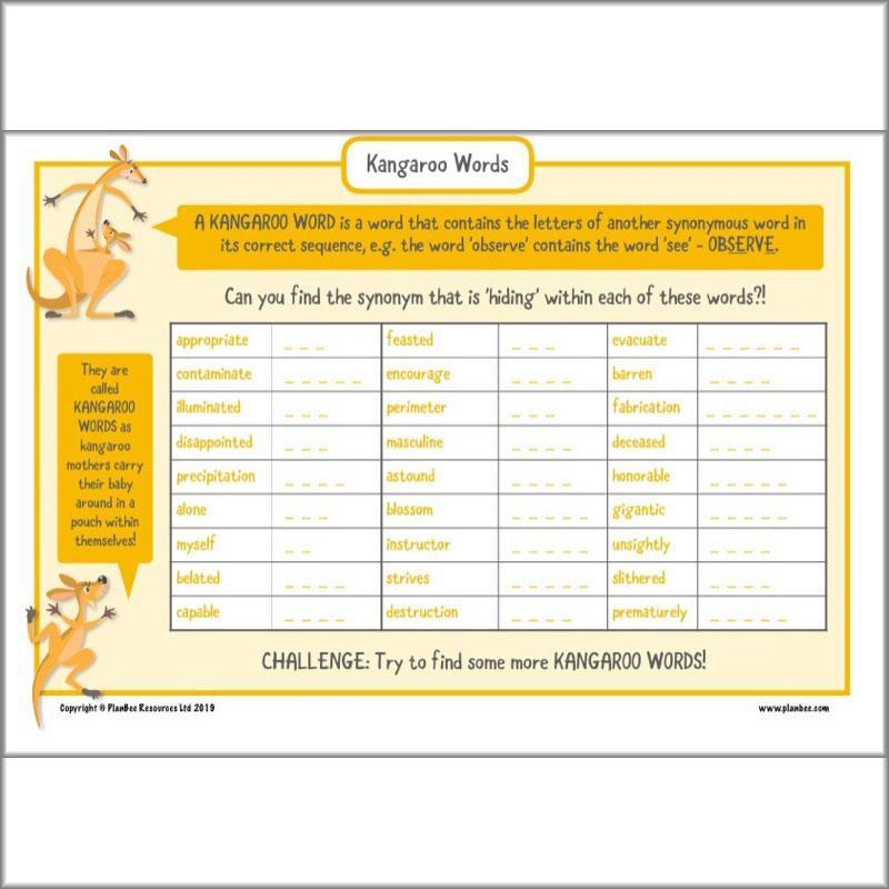 PlanBee Upper KS2 English Home Learning Activities for Year 5 & Year 6