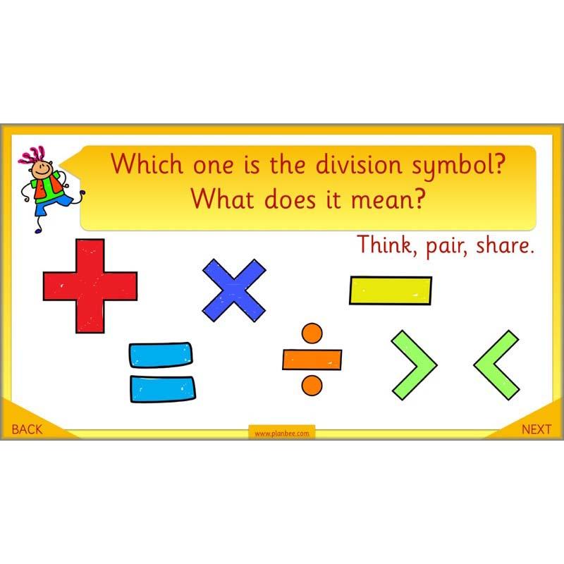 PlanBee Let's share objects equally: Year 1 multiplication and division