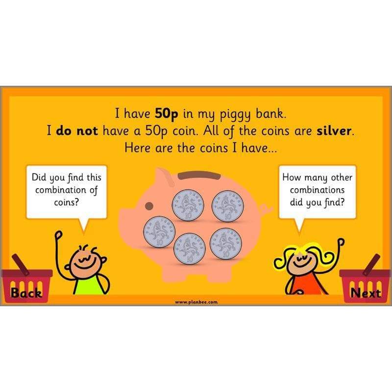 PlanBee Let's Go Shopping: Year 2 Money Maths Activities