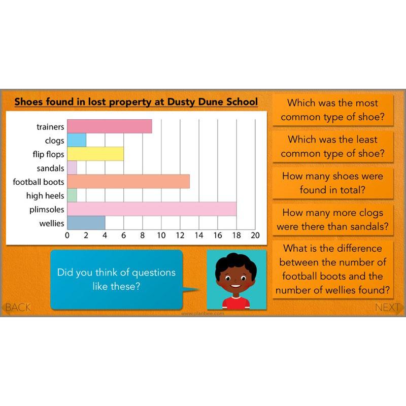 PlanBee Collecting and Sorting Data Year 3 Statistics by PlanBee