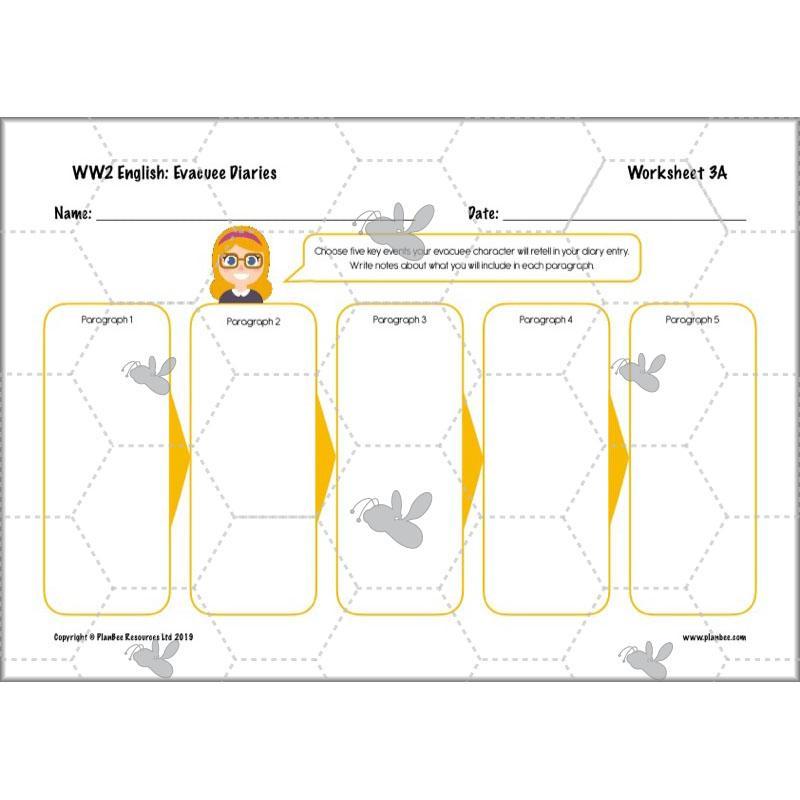PlanBee World War 2 Evacuee Diary Entries Lesson Plans by PlanBee