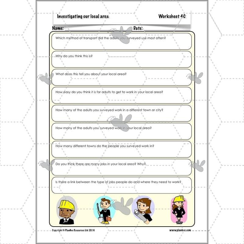 PlanBee Investigating Our Local Area: Year 3 Geography scheme of work