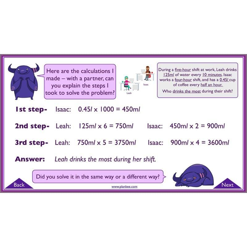 PlanBee Measures Year 6 Maths Lesson Planning and Resources