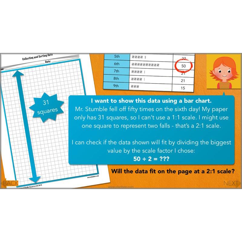 PlanBee Collecting and Sorting Data Year 3 Statistics by PlanBee