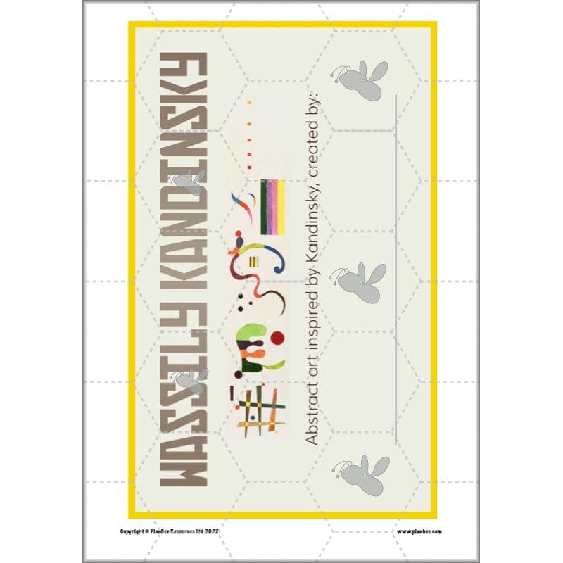 PlanBee Free Wassily Kandinsky for kids art lessons | PlanBee