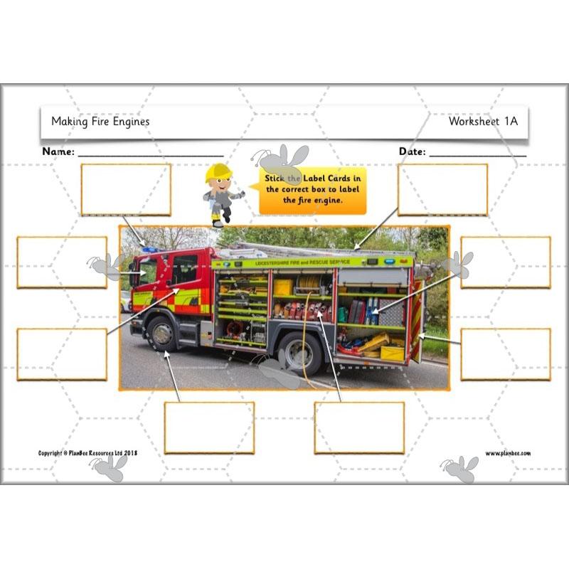 PlanBee How to Make a Fire Engine | KS1 DT lessons by PlanBee
