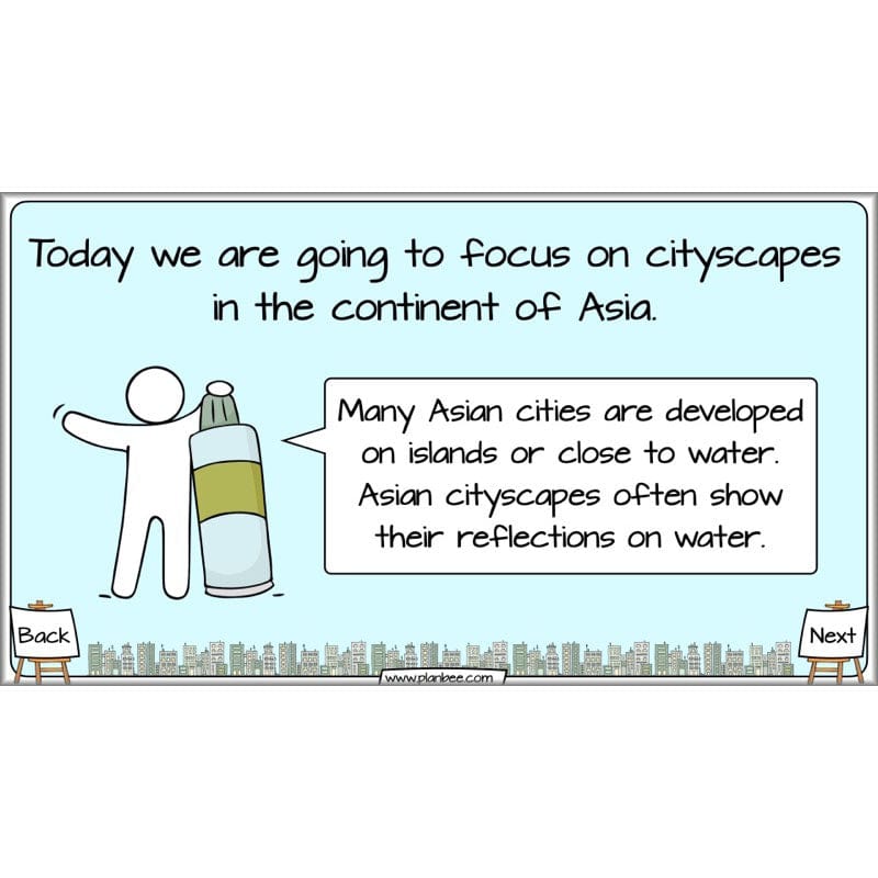 PlanBee Cityscapes Art Lessons for KS2 created by PlanBee