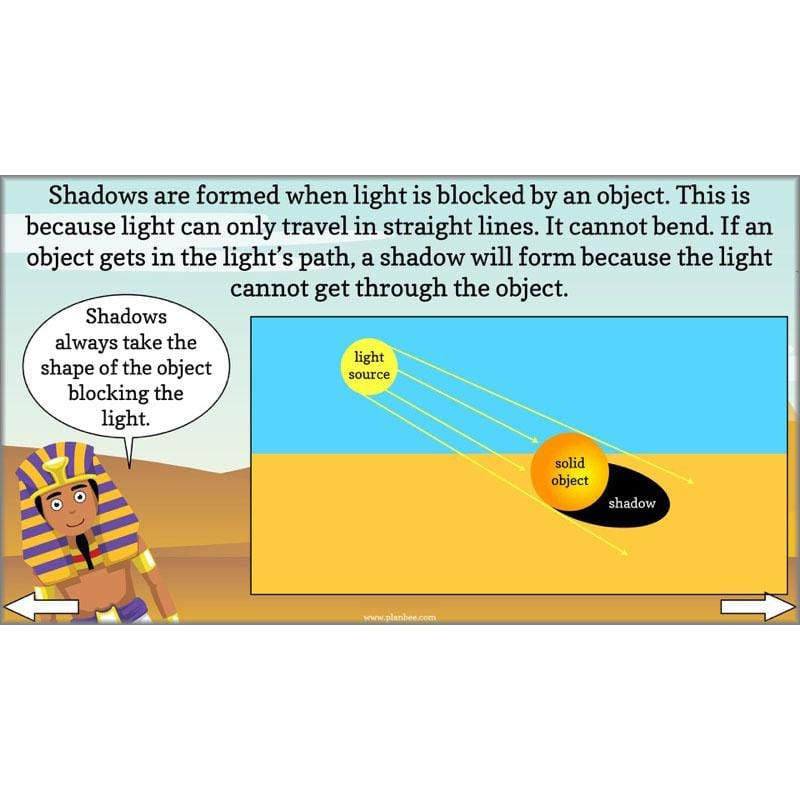PlanBee Ancient Egypt Science - Light and Shadow: Year 3 Science