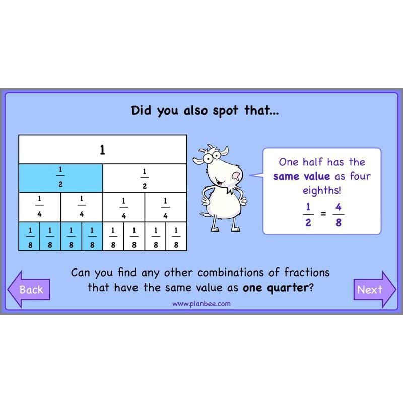 PlanBee Finding Fractions: Year 3 fractions of amounts plans and resources