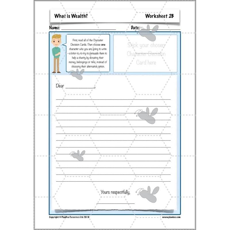 PlanBee What is Wealth? KS2 ESR lessons by PlanBee