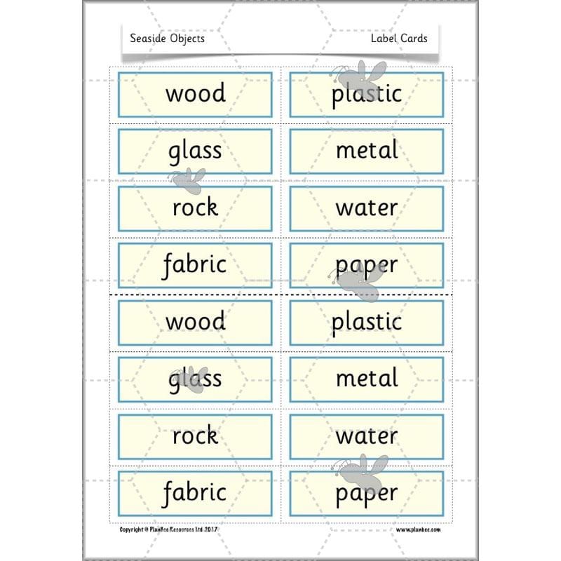 PlanBee Year 1 Science Materials and their Properties by PlanBee