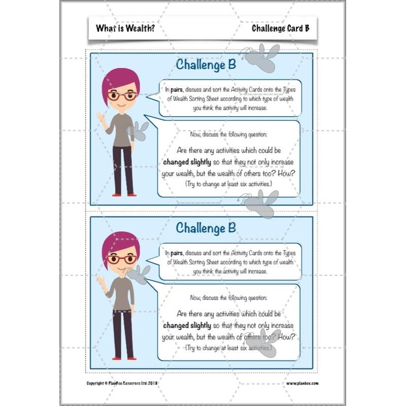PlanBee What is Wealth? KS2 ESR lessons by PlanBee