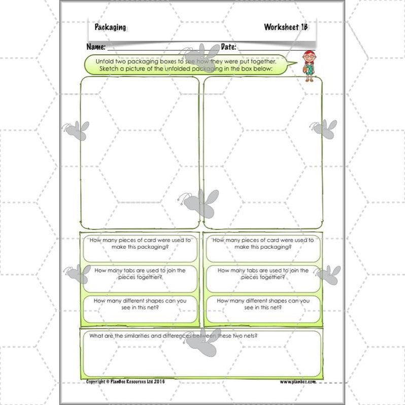 Packaging KS2 DT Lesson Plans and Resources from PlanBee