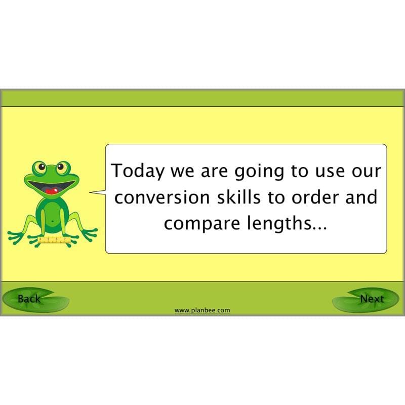 PlanBee Recording Length - Measurement Maths Lessons for Year 4