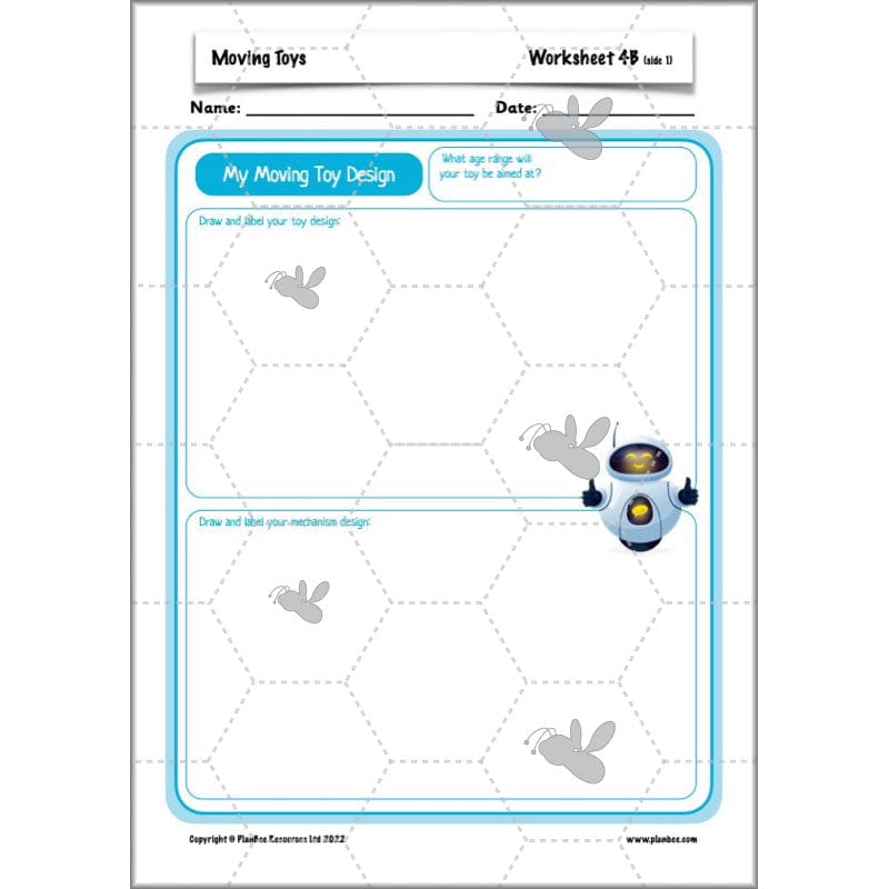 PlanBee Moving Toys KS2 DT Lessons for Year 5 | Cam Mechanisms