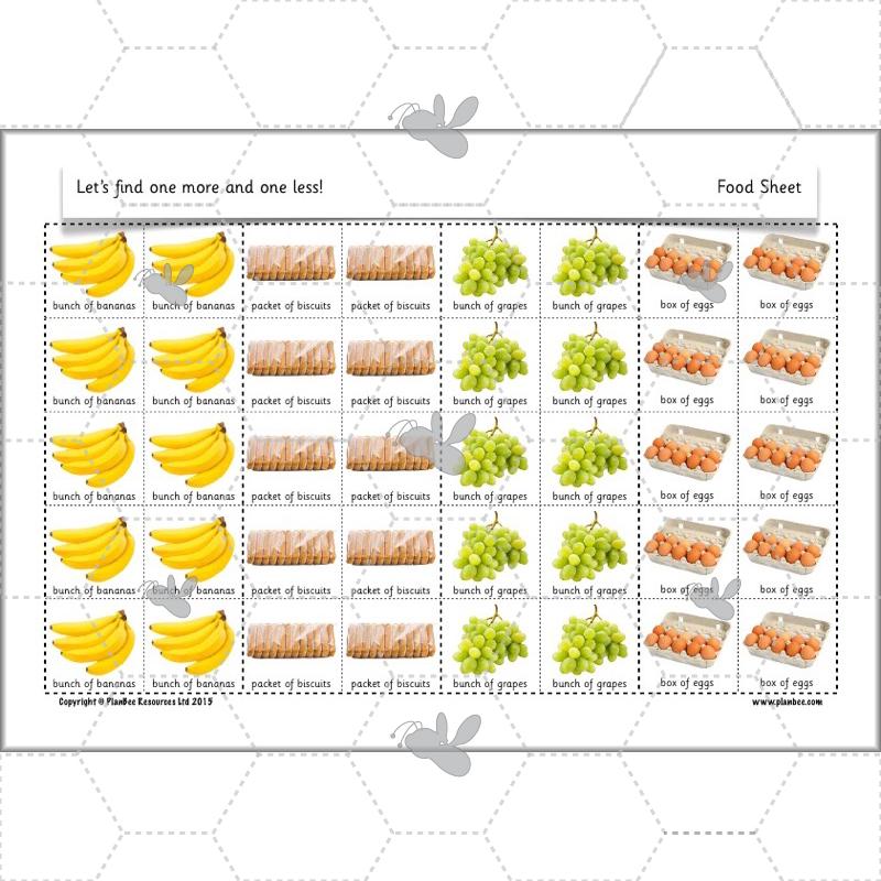 PlanBee Let’s find one more and one less - KS1 Maths planning and resources
