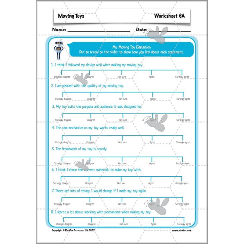 PlanBee Moving Toys KS2 DT Lessons for Year 5 | Cam Mechanisms