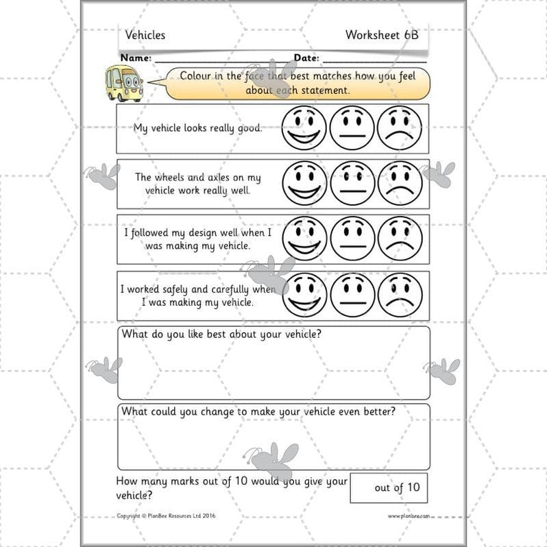 Moving Vehicles KS1 Year 2 DT Lesson Planning by PlanBee